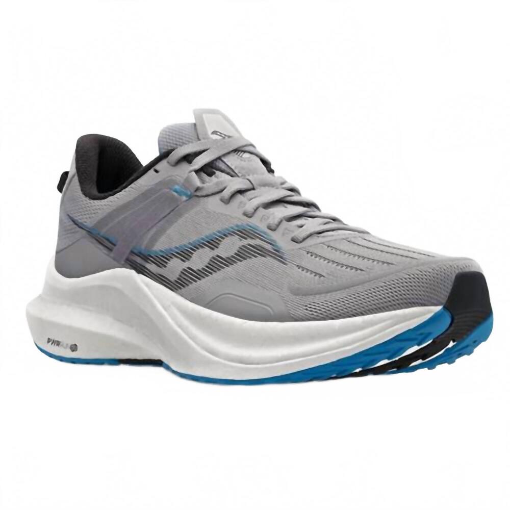 NEW SAUCONY men's tempus sneakers in alloy/topaz/gris